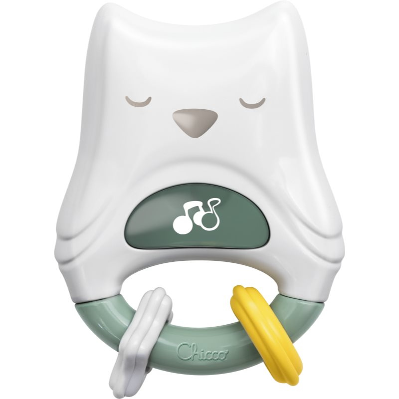 Chicco Day & Night noční světlo s chrastítkem 2 v 1 Little Owl 1 ks