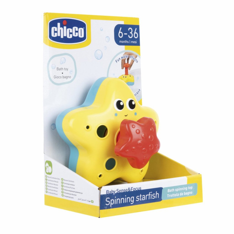 Chicco Bath Toy Spinning Starfish hračka do vody 6-36 m 1 ks