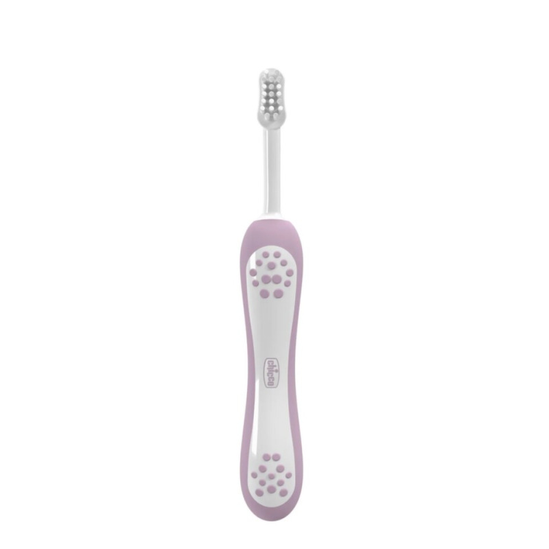 Chicco Toothbrush 6-36m zubní kartáček pro děti Lilac 1 ks