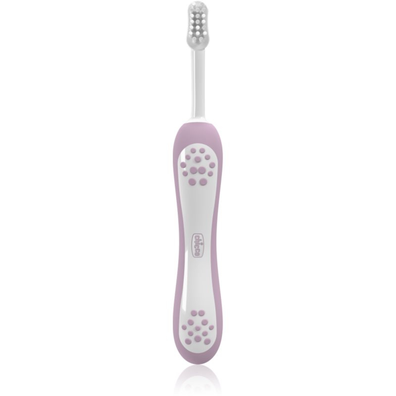 Chicco Toothbrush 6-36m zubní kartáček pro děti Lilac 1 ks