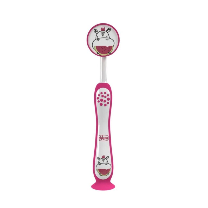 Chicco Toothbrush 3-6y+ zubní kartáček pro děti Hippo 1 ks