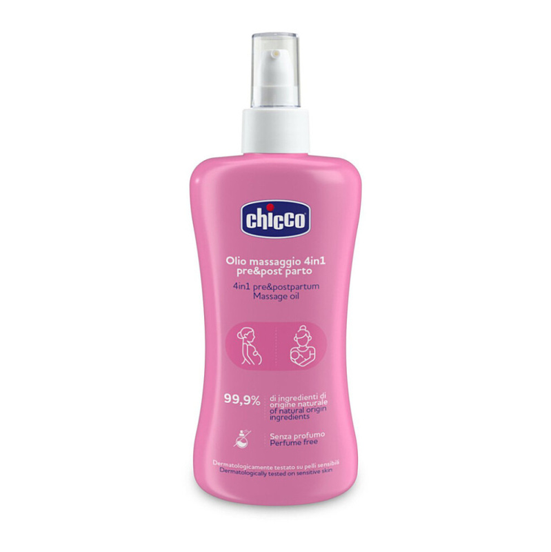 Chicco Masážní olej před a po porodu 4v1 200 ml