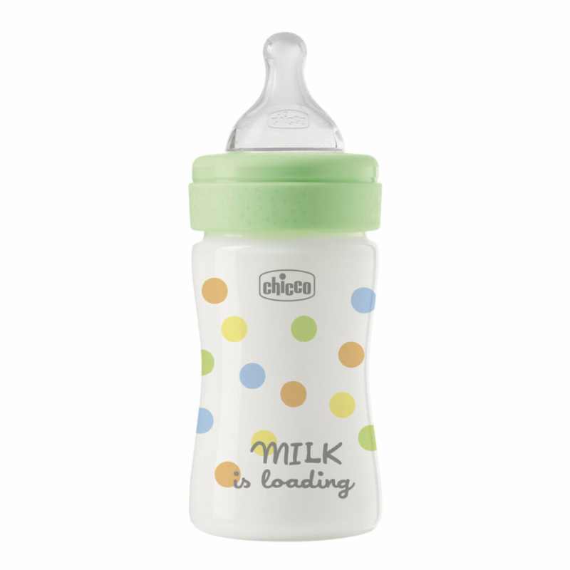 Chicco kojenecká láhev Perfect Easy 250 ml, silikonová savička střední průtok, pro chlapce (2m+)