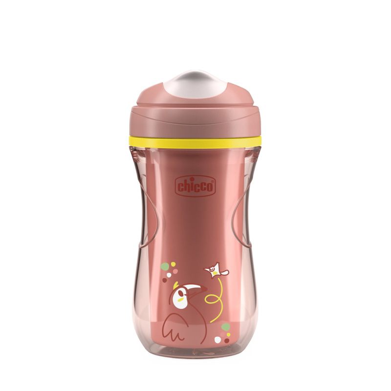 Chicco Active Cup Pink tréninkový hrnek 14m+ 266 ml