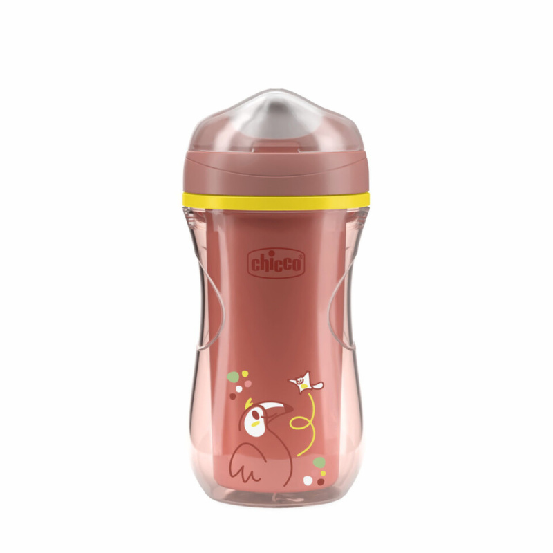 Chicco Active Cup Pink tréninkový hrnek 14m+ 266 ml