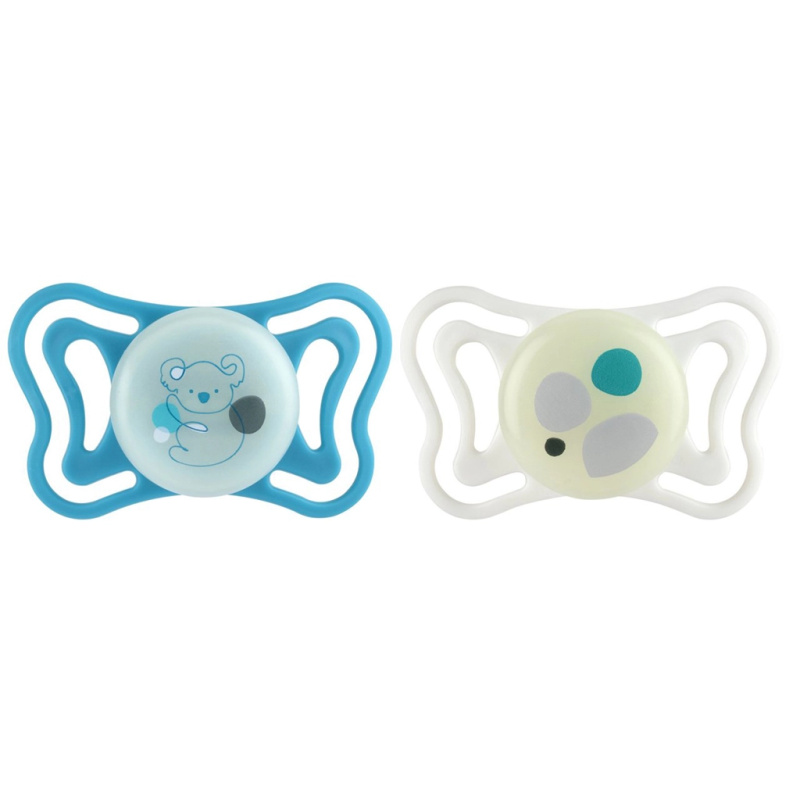 Chicco dudlíky Physioforma light silikonové ortodontické neutral 16–36 m, 2 ks