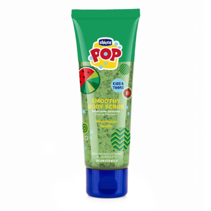 Chicco POP tělový peeling Watermelon smoothy pro děti a teenagery 150 ml