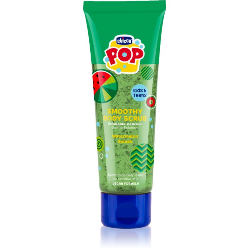 Chicco POP tělový peeling Watermelon smoothy pro děti a teenagery 150 ml