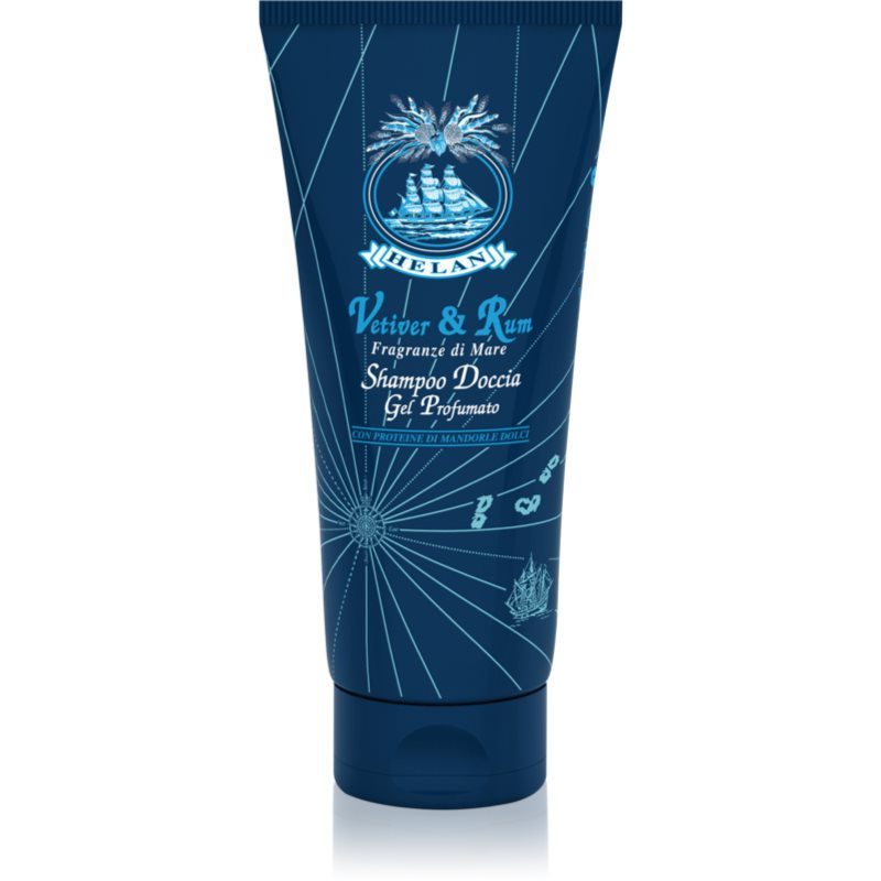 Helan Vetiver & Rum šampon a sprchový gel pro muže 200 ml