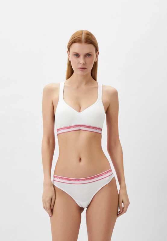 Dámské kalhotky 2Pack 163337 4R227 00010 bílé - Emporio Armani M
