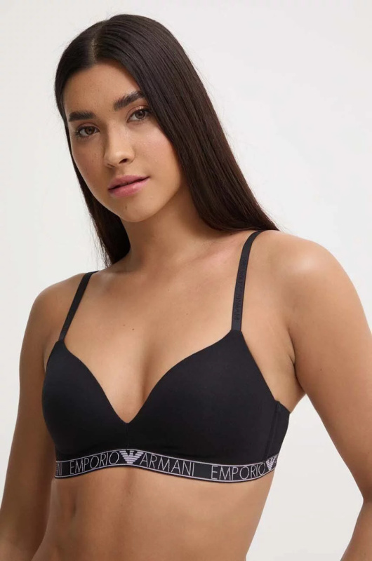 Dámská podprsenka 164410 4R223 00020 černá - Emporio Armani M