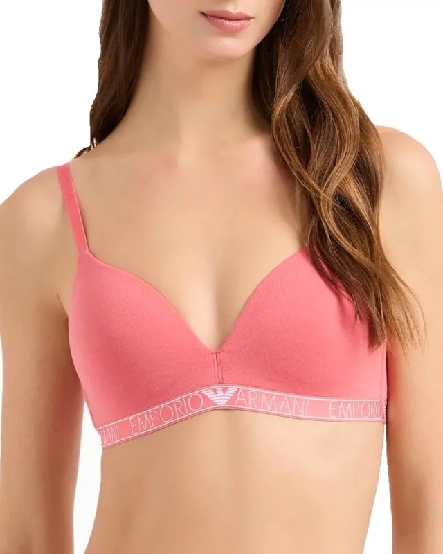 Dámská podprsenka 164410 4R223 05373 růžová - Emporio Armani L