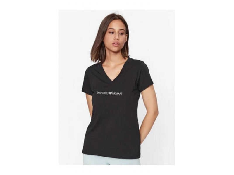 Dámské tričko 164722 4R227 00020 černé - Emporio Armani XS