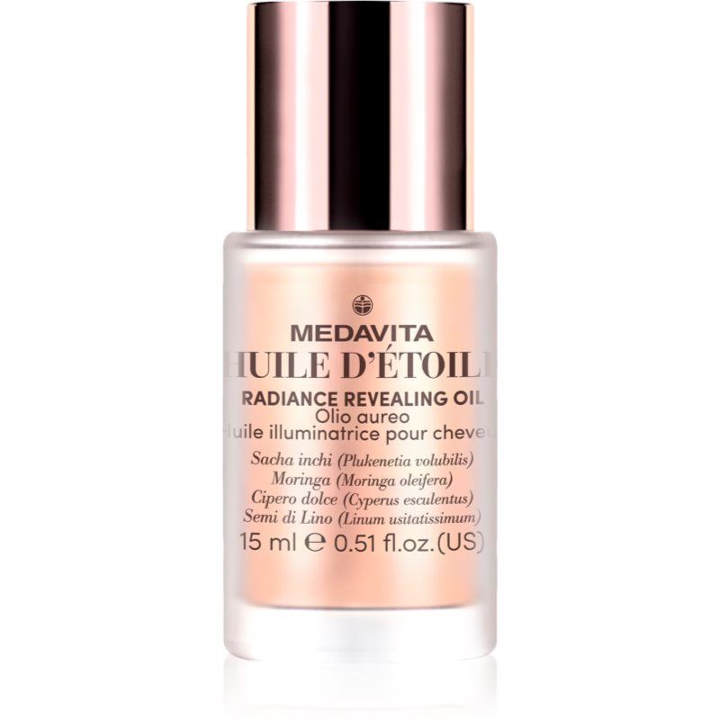 Medavita Huile d'etoile Radiance Revealing Oil rozjasňující olej pro lesk a hebkost vlasů 15 ml