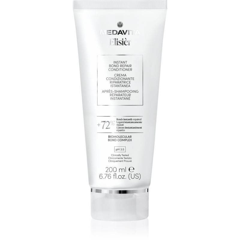 Medavita Elisiér Instant Bond Repair Conditioner posilující a obnovující kondicionér pro oslabené vlasy 200 ml