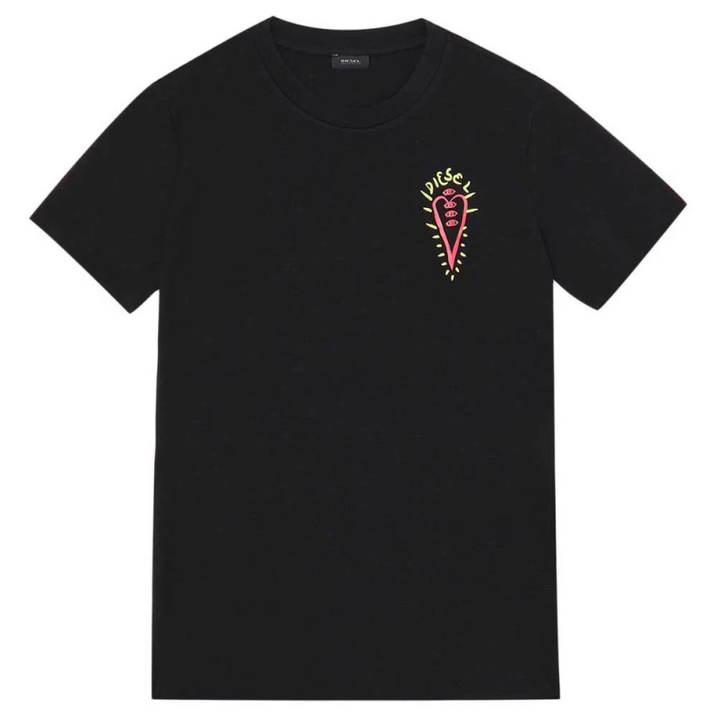 Dámské tričko 00S0NG-0SAZQ-900 černá - Diesel černá M