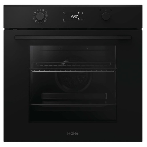 Multifunkční trouba s pravým horkým vzduchem a parní asistencí Haier černá 33704155