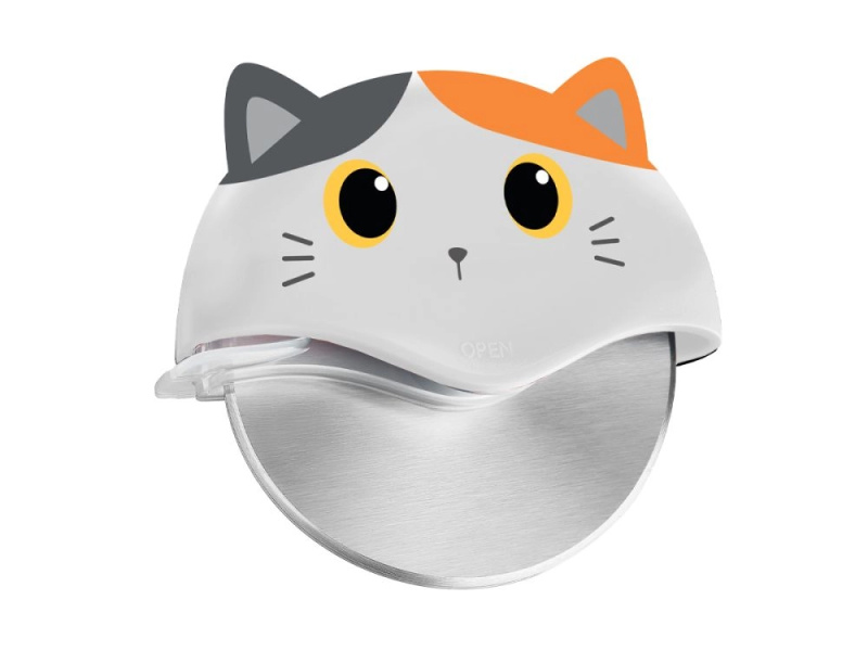 Nůž na pizzu s motivem kočky