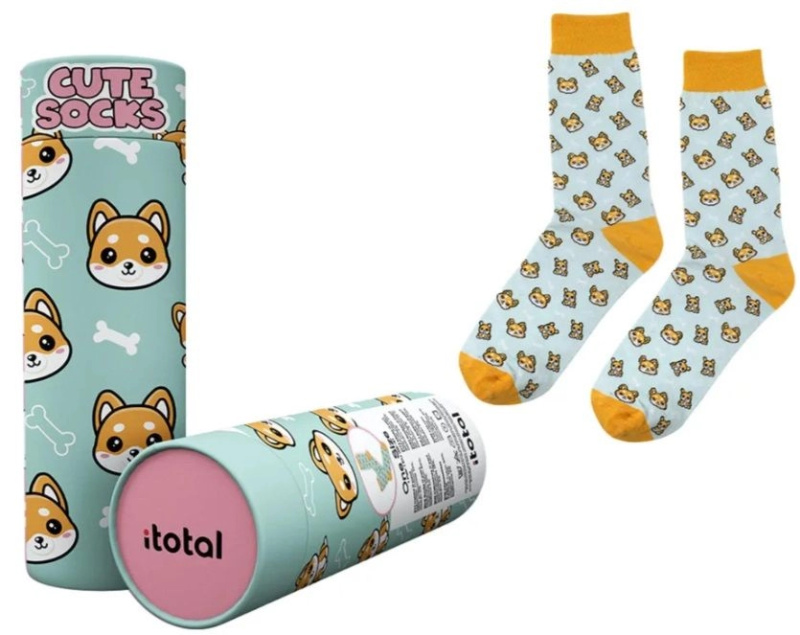 Bavlněné ponožky s motivem pejsků