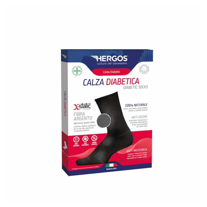SABATINI HERGOS Calza Diabetic Socks ponožky pro diabetiky, Velikost: L