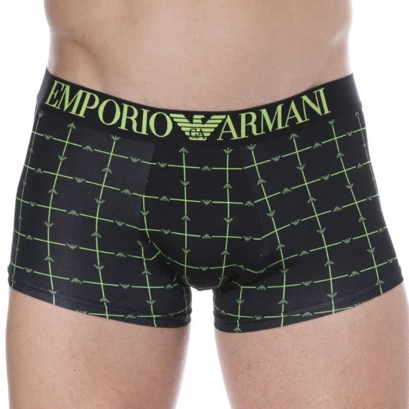Pánské boxerky 111290 2F535 17721 černá - Emporio Armani černá vzor M