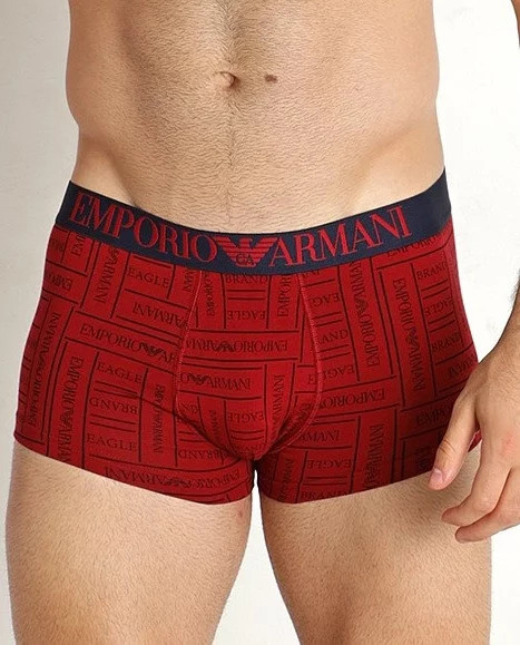 Pánské boxerky 111290 2F508 21675 červená - Emporio Armani červená L