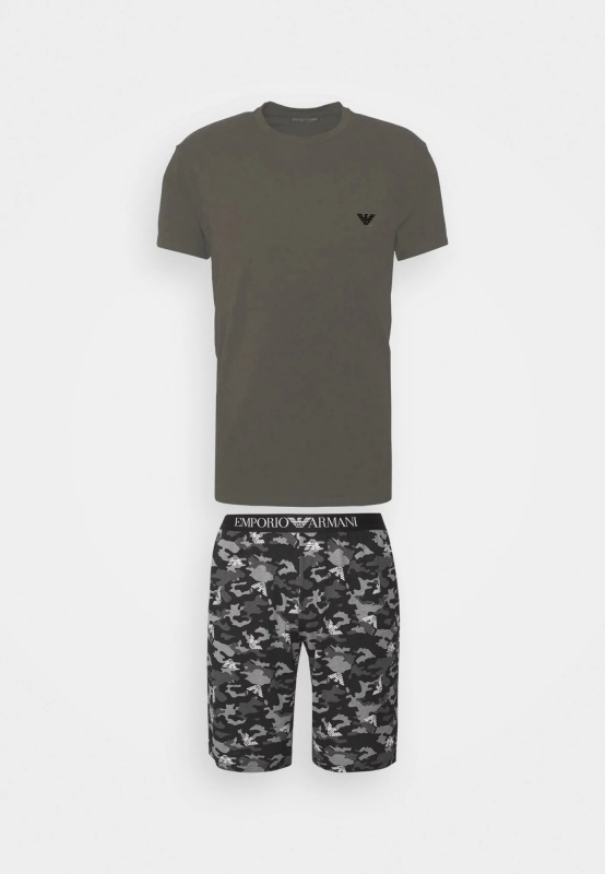 Pánské pyžamo 111360 2F567 76020 šedá - Emporio Armani  šedá XL
