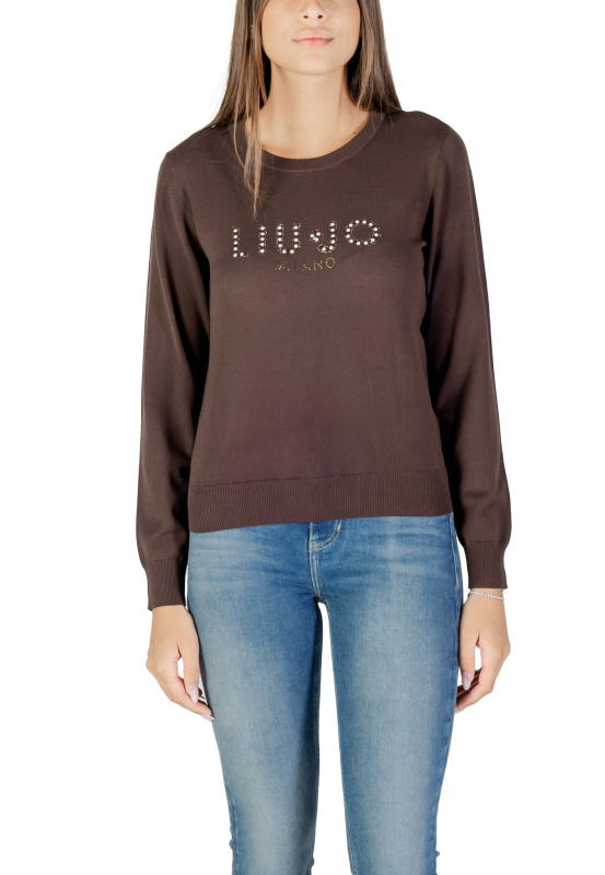 Hnědý svetr Liu Jo s dlouhými rukávy