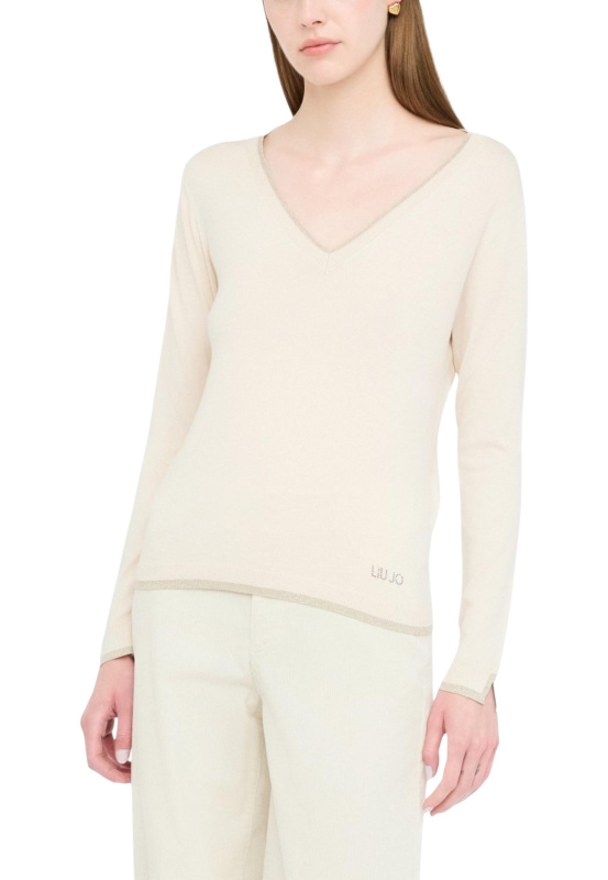 Svetrový top Liu Jo s výstřihem do V