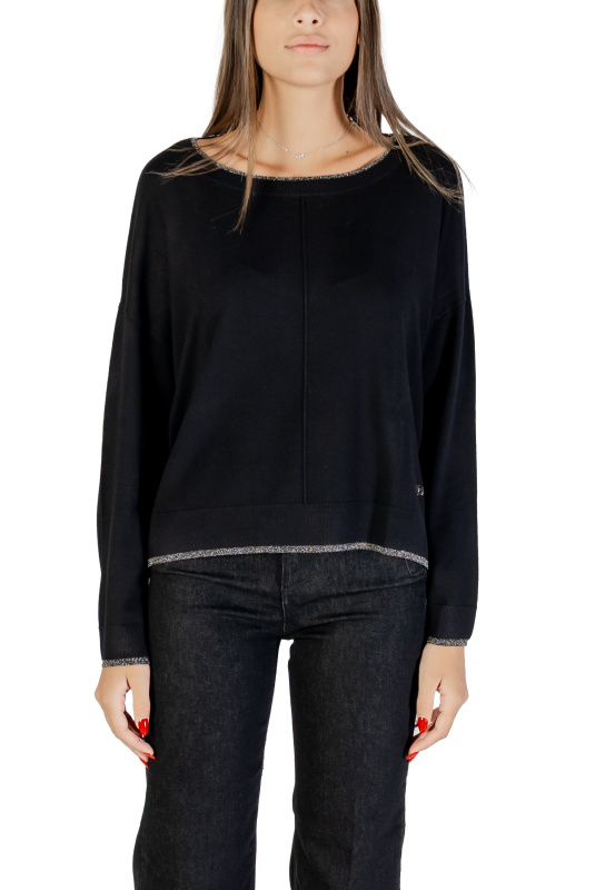 Černý svetr Liu Jo s kulatým výstřihem