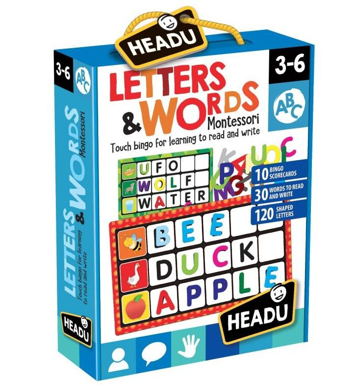 HEADU: Montessori - Bingo - Písmena a slova
