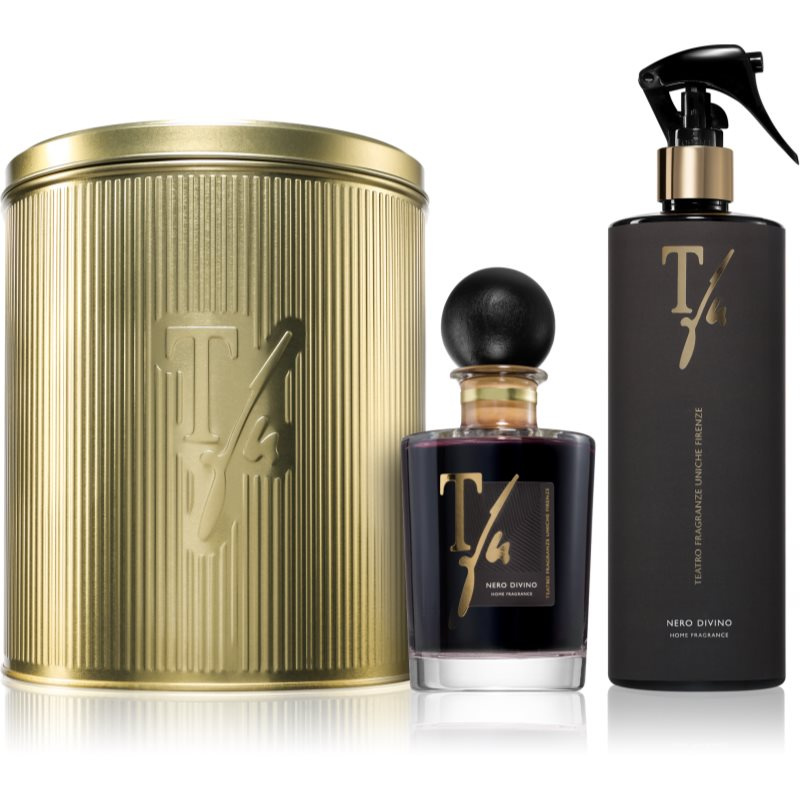 Teatro Fragranze Gold Tin Box Nero Di vino dárková sada plechový box 1 ks