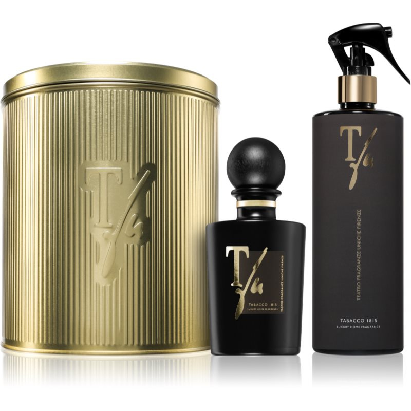 Teatro Fragranze Gold Tin Box Tabacco dárková sada plechový box 1 ks