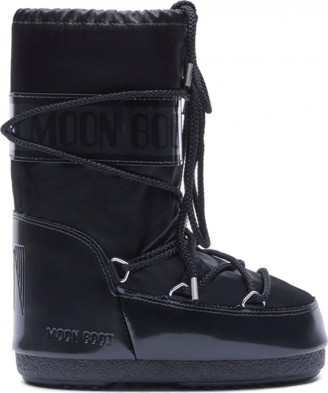 Dětská zimní obuv MOON BOOT Jr Icon Glance černá Velikost: 39/41