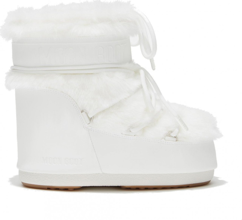 Dámské boty MOON BOOT Icon Low Faux Fur bílá Velikost: 39/41
