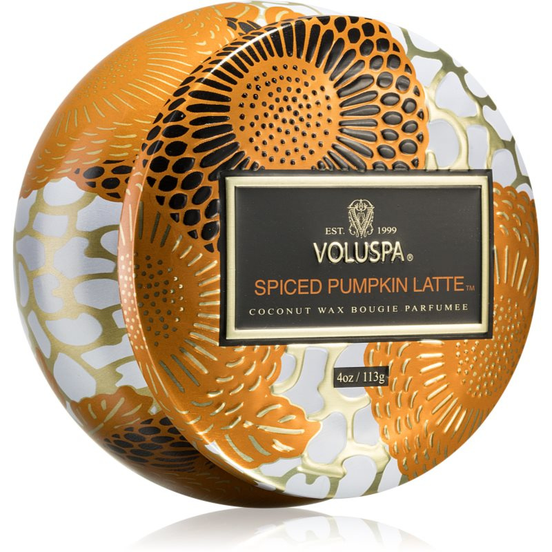 VOLUSPA Japonica Holiday Spiced Pumpkin Latte vonná svíčka v plechovce 113 g