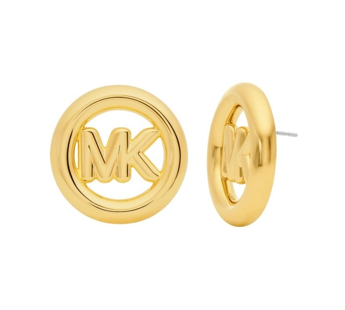 Michael Kors Masivní pozlacené náušnice Premium MKJ8507710