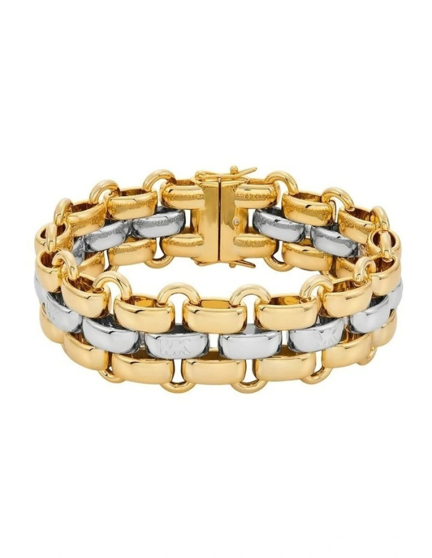 Michael Kors Stylový pozlacený náramek Premium MKJ8592931