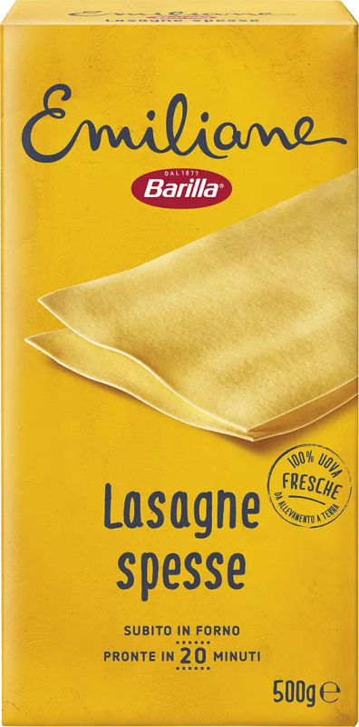 Barilla Emiliane Lasagne vaječné (all'uovo) 500g