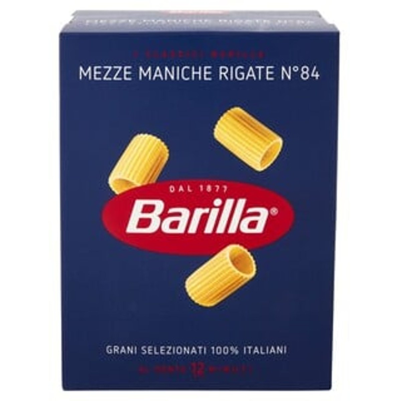 Barilla pasta Mezze Maniche Rigate Grani Selezionati 100% Italiani