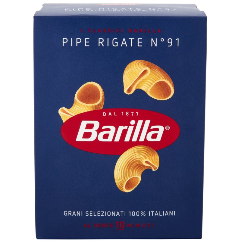 Barilla pasta Pipe Rigate Grani Selezionati 100% Italiani