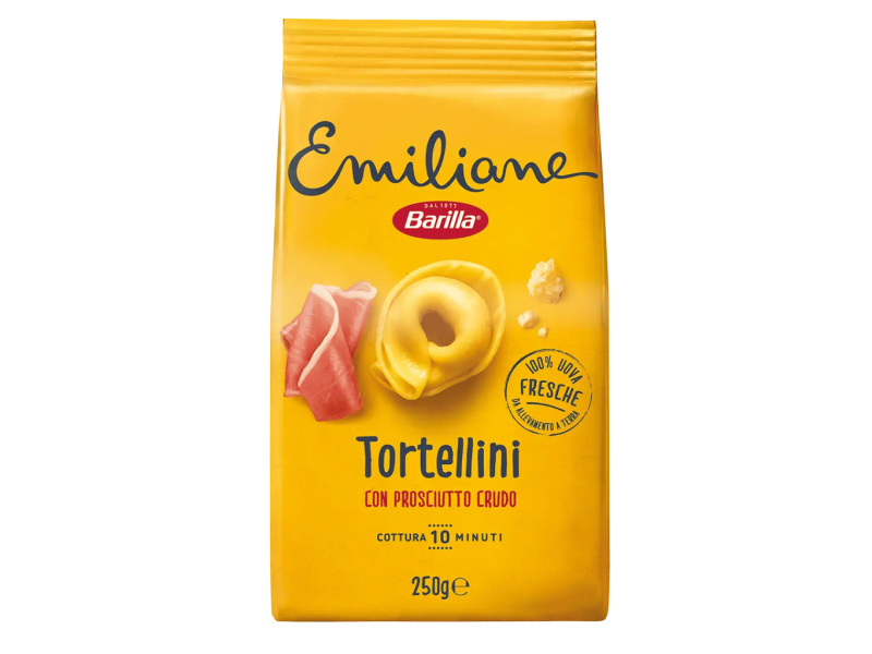 Barilla Emiliane Tortelloni vaječné se šunkou (con Prosciutto Crudo) 250g