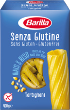 Barilla Tortiglioni Bezlepkové 400g