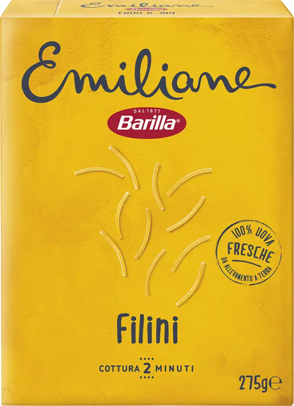 Barilla Emiliane Filini vaječné (all'uovo) 275g