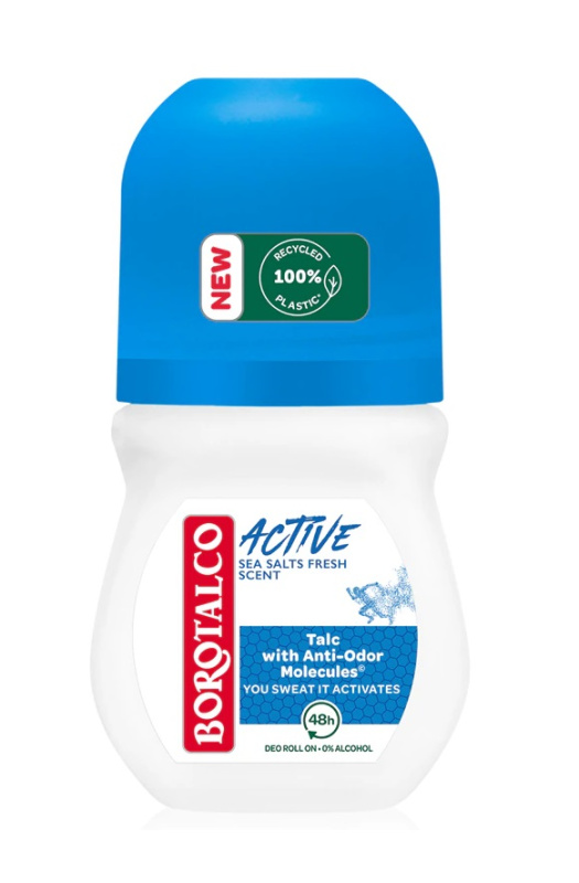Borotalco Active Sea Salts deodorant roll-on s 48hodinovým účinkem 50 ml
