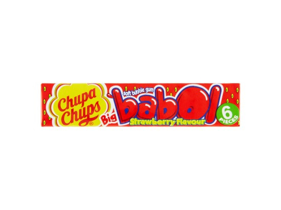 Chupa Chups Big Babol Strawberry žvýkačky 27,6g