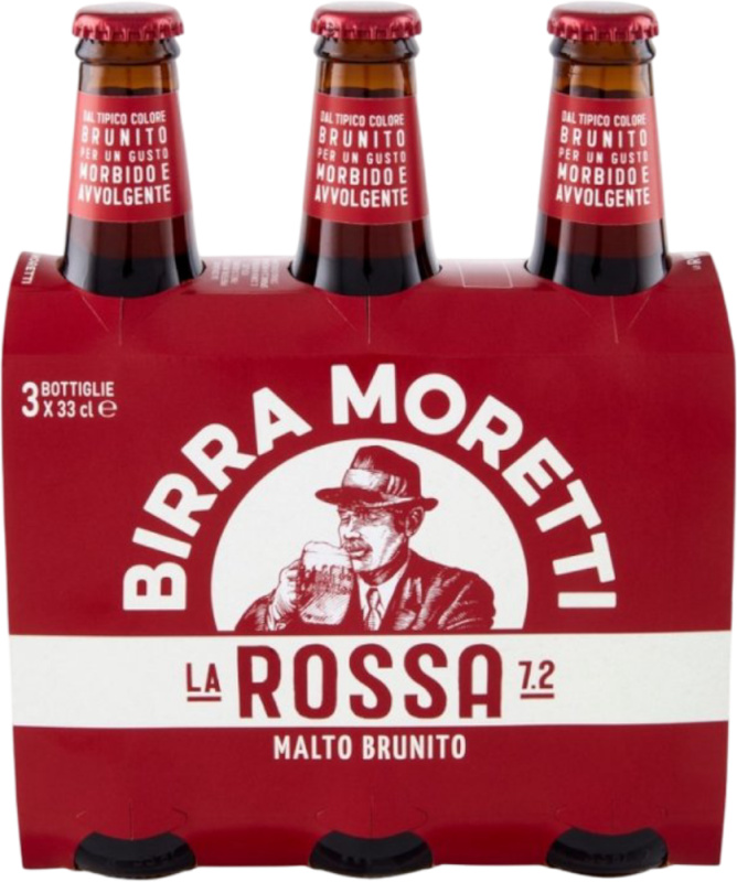 Heineken Pivo Birra Moretti la Rossa 3x0,33l