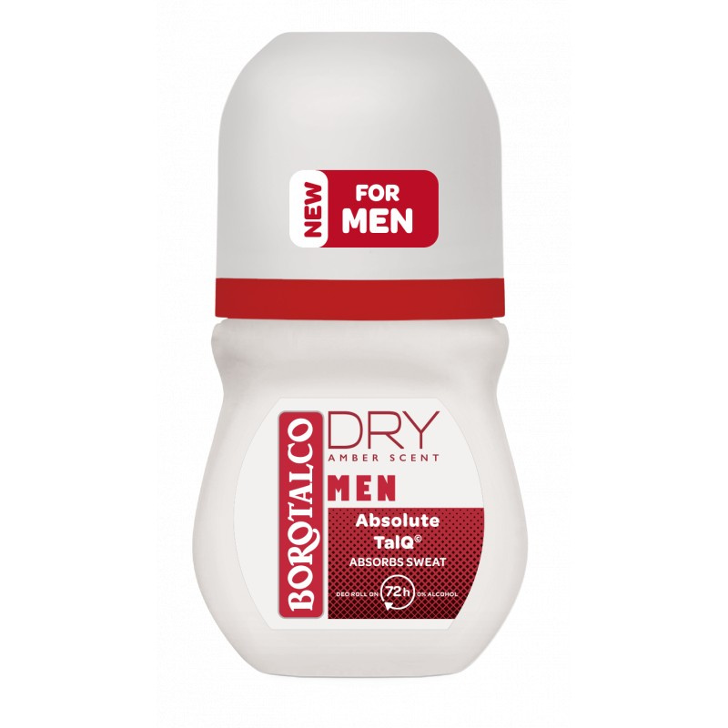 Borotalco MEN Dry deodorant roll-on 72h vůně Amber 50 ml