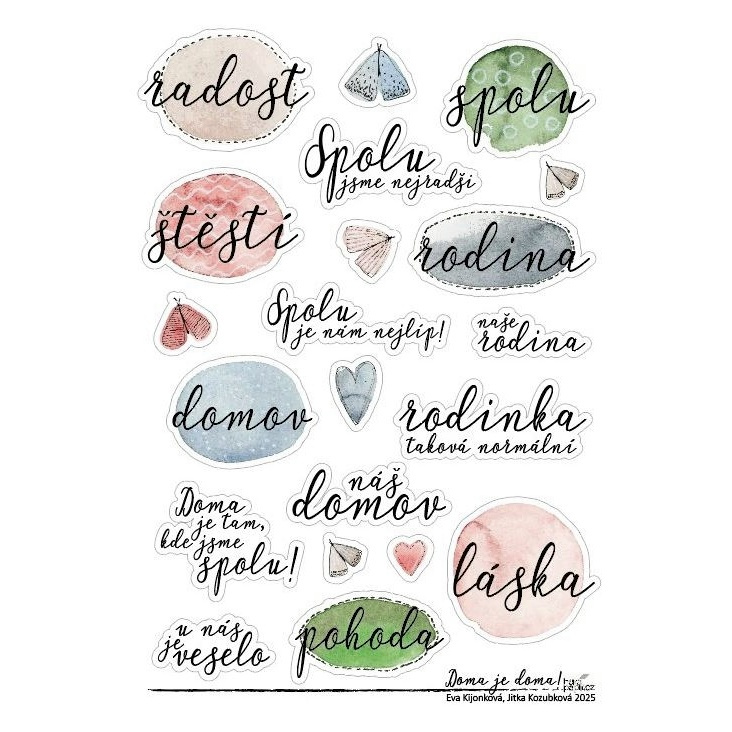 Samolepky A5 - Doma je doma
