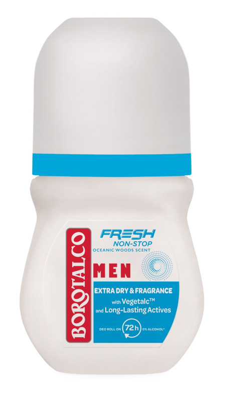 Borotalco Non-Stop Fresh MEN deodorant roll-on pro muže vůně Oceanic Wood 50 ml